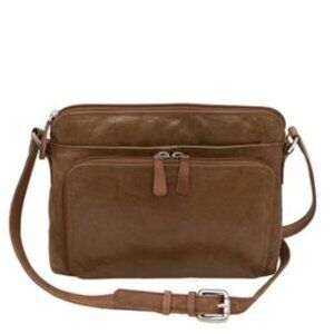 ILI RFID Leather Crossbody/Organizer